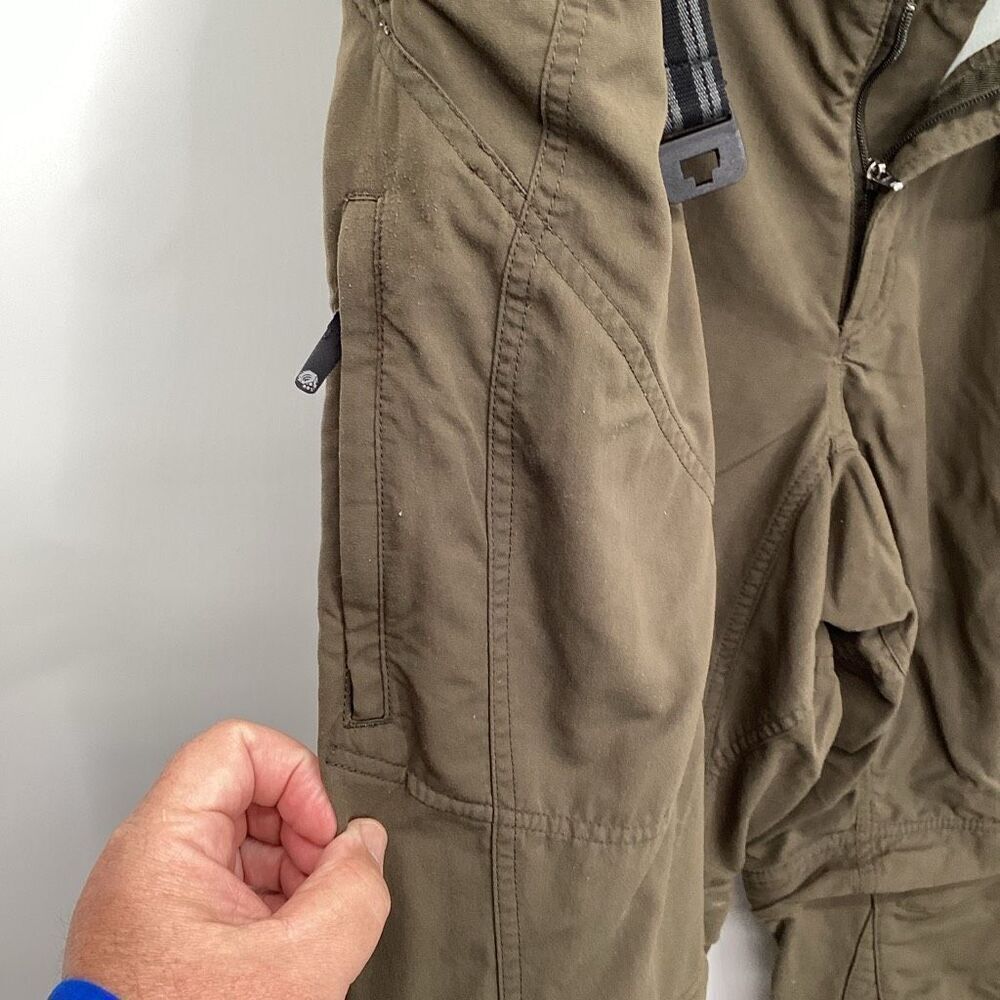 Men's Mountain Hardwear Convertible Hiking Pants olive XL - Picture 6 of 9